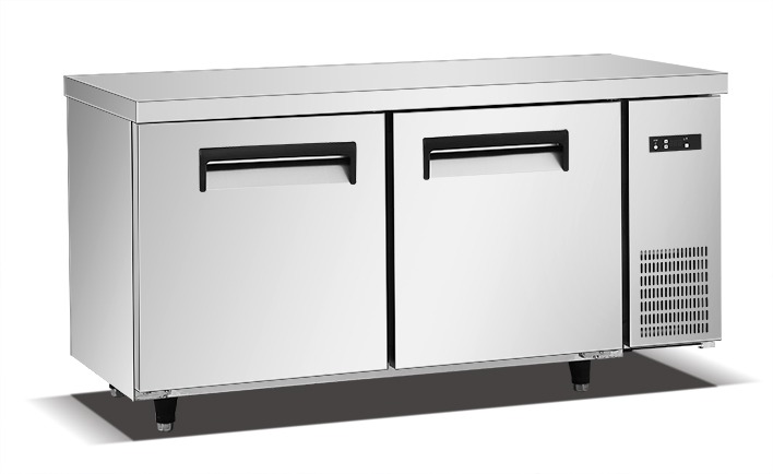 Commercial Two Door Under Bench Stainless Steel Freezer Tgf1.8l2