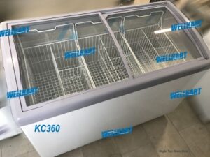 Chest Freezer Australiana – KC360 – Top Sliding Flat Glass Doors